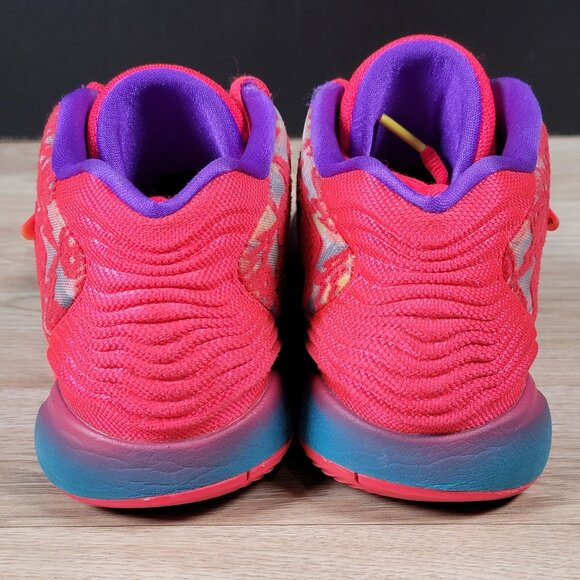 Nike‎ KD 14 Ron English 3 Shoes Mens 8 Red Pink Basketball Athletic DO6903-600 - Picture 4 of 13